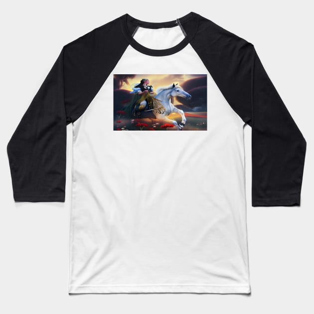 Gallop Baseball T-Shirt by PaigeCompositor